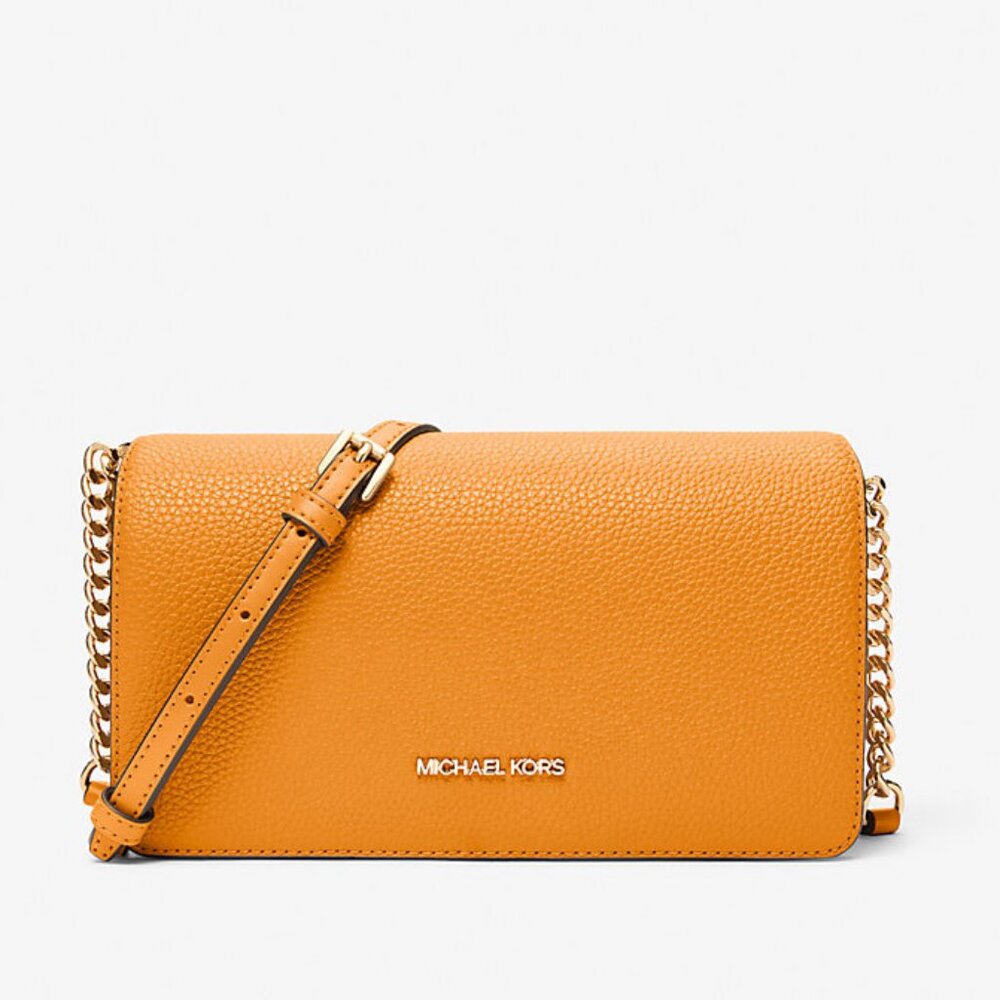 Michael Kors Jet Set Travel Medium Pebbled Leather Crossbody Bag NWOT